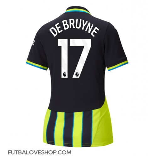 Dres Manchester City Kevin De Bruyne #17 Preč pre Ženy 2024-25 Krátky Rukáv